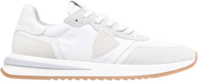 Philippe Model Ivoor Leren Sneakers met Contrasterende Details Beige Heren - Foto 16