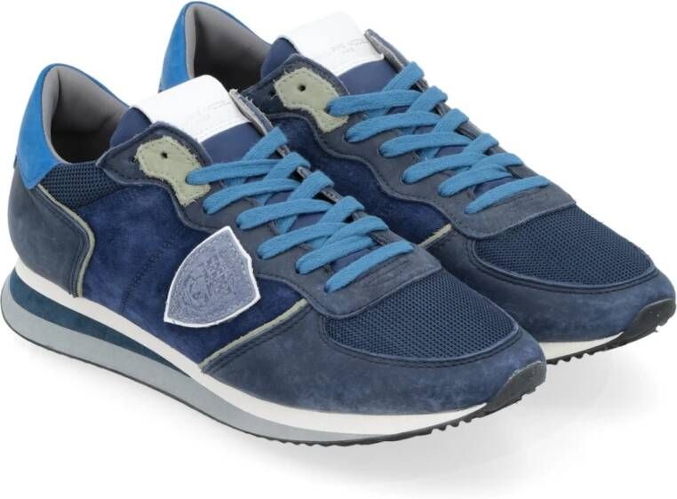 Philippe Model Tropez X Bluette Sneaker Stijlvol en veelzijdig Blauw Heren