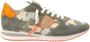 Philippe Model Groene Noos Sneakers met Contrasterend Hiel Detail Green Heren - Thumbnail 1