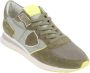 Philippe Model Groene Noos Sneakers met Contrasterend Hiel Detail Green Heren - Thumbnail 12