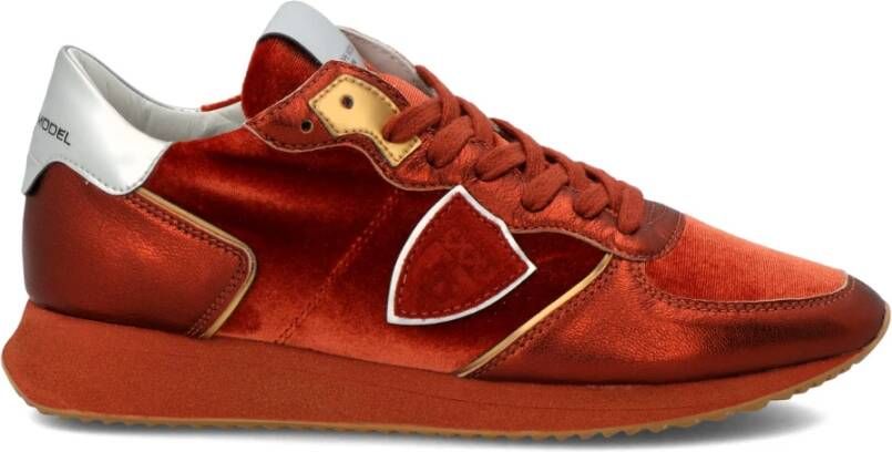 Philippe Model Oranje Trpx Lage Sneakers Orange Dames