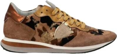 Philippe Model Trpx Sneaker Sporty-Chic Stijl Beige Dames