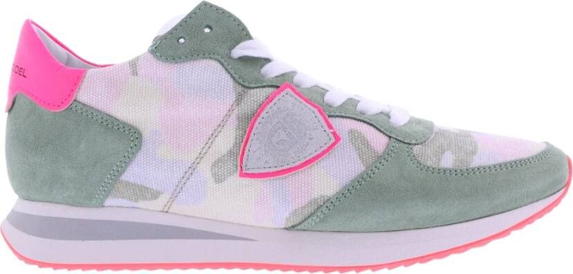 Philippe Model Camouflage Pop Green Hardloopschoenen Meerkleurig Dames