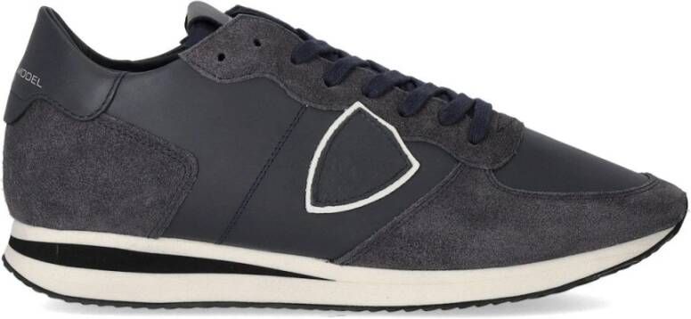 Philippe Model Trpx Veau Sneakers Stijlvol en Comfortabel Blauw Heren
