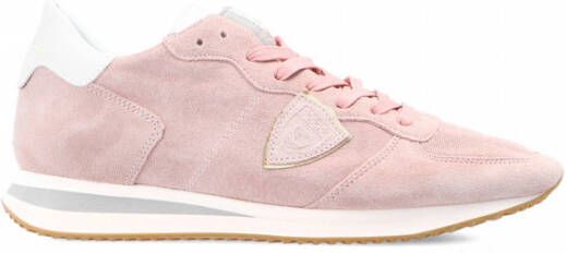 Philippe Model Dames Sneakers in Suede (Roze) - Schoenen.nl