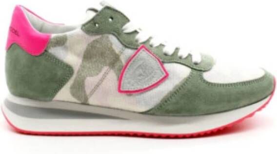 Philippe Model Camouflage Pop Green Hardloopschoenen Meerkleurig Dames