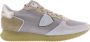 Philippe Model Stijlvolle lage top sneakers in grijs bruin en wit - Thumbnail 8