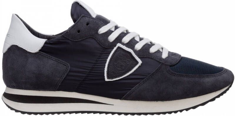 Philippe Model men's shoes suede trainers sneakers Trpx Blauw Heren - Foto 3
