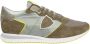 Philippe Model Groene Noos Sneakers met Contrasterend Hiel Detail Green Heren - Thumbnail 1