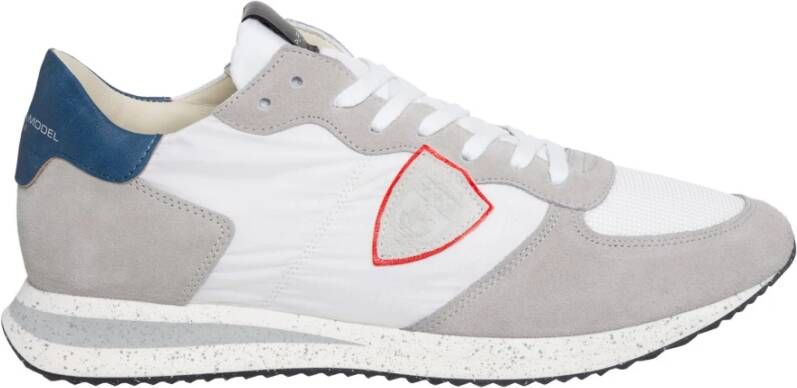 Philippe Model Witte Leren Sneakers voor Heren Ss23 White Heren