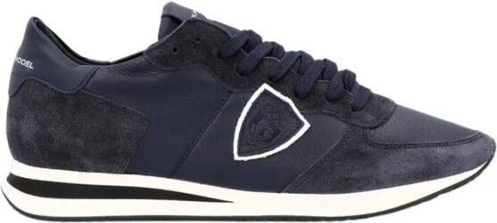 Philippe Model Trpx Veau Sneakers Stijlvol en Comfortabel Blauw Heren