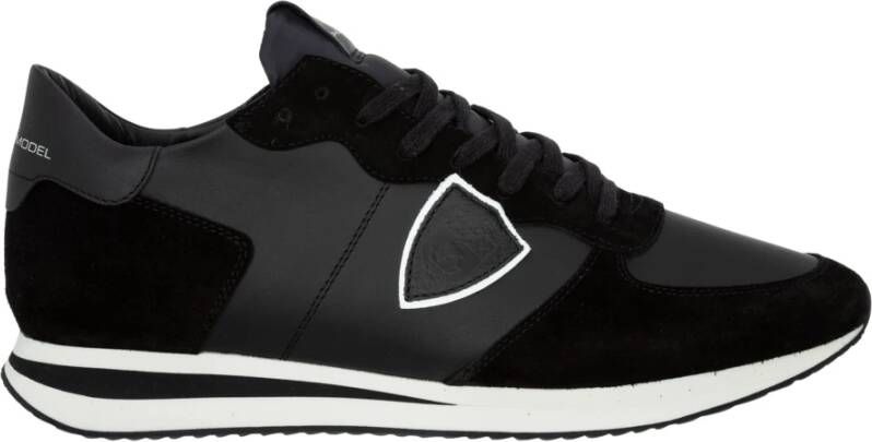 Philippe Model Retro Urban Hardloopschoen Zwart Black