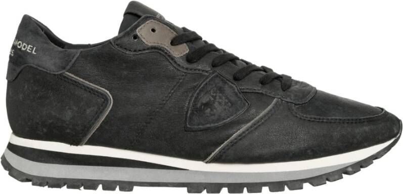 Philippe Model Trpx Vetersluiting Sneakers Zwart Heren