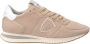 Philippe Model Italiaanse Sneakers met V-Hals en Wikkelsluiting Beige Dames - Thumbnail 1