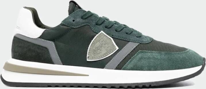 Philippe Model Stijlvolle groene sneakers voor heren Green Heren