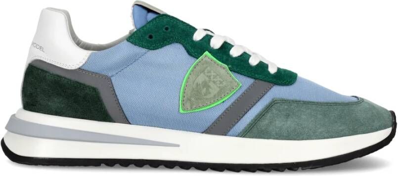 Philippe Model Tropez 2-1 Low sneaker met suède en leren details - Foto 1