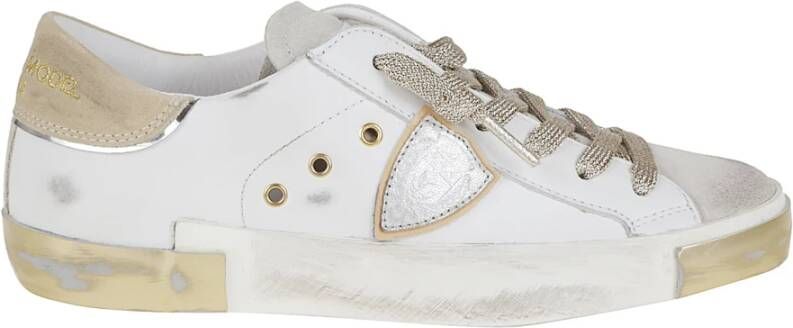 Philippe Model Vde1 Veau Daim Blanc Sable Sneakers