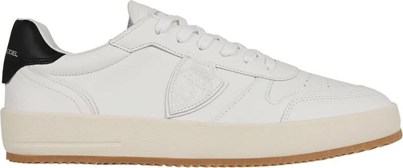 Philippe Model Veau Blanc Noir Lage Top Sneakers White Heren