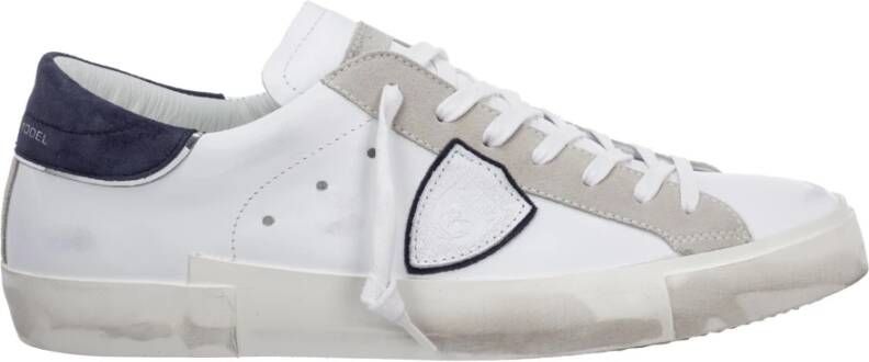 Philippe Model Sneakers met vintage-geïnspireerd ontwerp White Heren