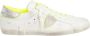 Philippe Model Vintage Distressed Lace-Up Sneakers White Heren - Thumbnail 1