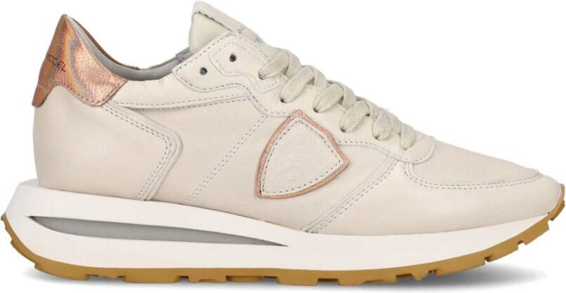 Philippe Model Vintage-geïnspireerde Tropez Haute Sneakers Beige Dames