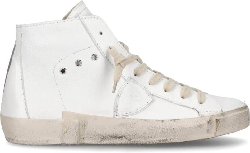Philippe Model Vintage High Top Sneaker White Heren