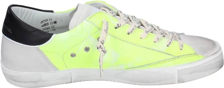 Philippe Model Vintage Leren Heren Sneakers Multicolor Heren