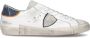 Philippe Model Vintage Leren Sneaker met Suède Neus White Heren - Thumbnail 1