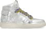 Philippe Model Vintage Metallic Leren Hoge Sneakers Gray Dames - Thumbnail 1