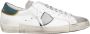 Philippe Model Witte Sneakers Logo Suède Rubberen Zool White Heren - Thumbnail 7
