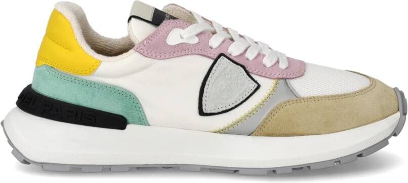 Philippe Model Vintage Racing Style Sneaker Multicolor Dames