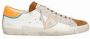 Philippe Model Vintage Skate-Geïnspireerde Leren Sneakers White Heren - Thumbnail 1