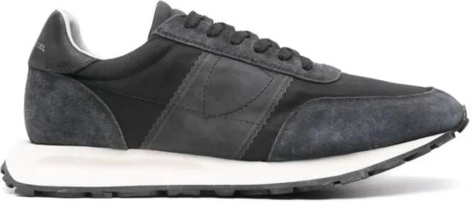 Philippe Model Vintage Sneaker Tour in zwart nylon