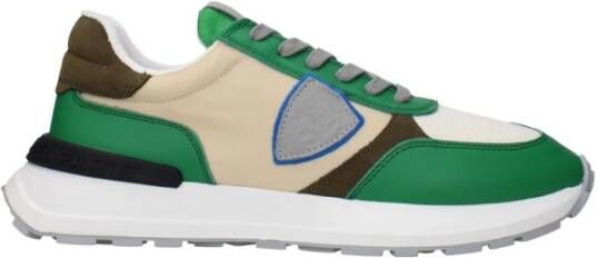 Philippe Model Vintage Stoffen Sneakers met Logodetails