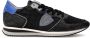 Philippe Model Vintage Style Running Sneakers Zwart Blauw Black Heren - Thumbnail 1
