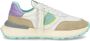 Philippe Model Vintage Style Sneakers Turquoise Groen Multicolor Dames - Thumbnail 5