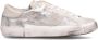 Philippe Model Vintage Zilveren Leren Lage Sneakers - Thumbnail 1