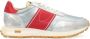 Philippe Model Vintage Zilveren Leren Sneakers Gray Heren - Thumbnail 1