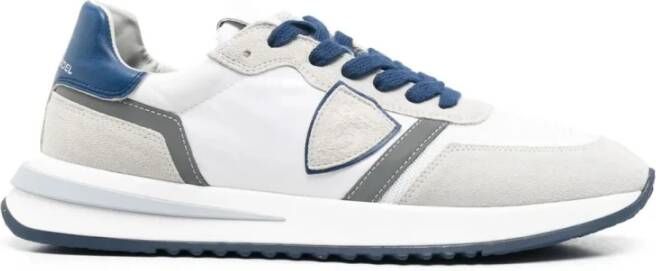 Philippe Model Wit Grijs Blauw Sneaker Tropez Mond