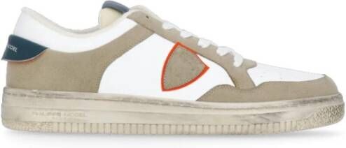 Philippe Model Witte Beige Lyon Lage Sneakers White Heren