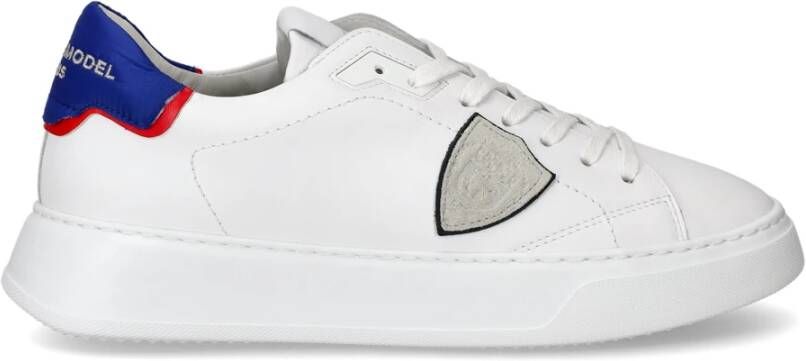 Philippe Model Witte Blauwe Temple Sneakers Ode Frankrijk Multicolor Heren - Foto 3