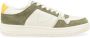Philippe Model Witte en groene leren sneaker La Grande Multicolor Heren - Thumbnail 1
