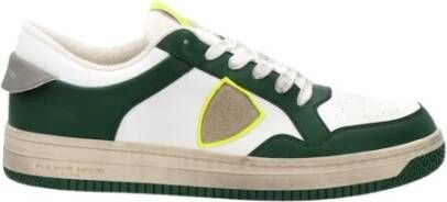 Philippe Model Stijlvolle Parijse Sneakers voor Moderne Mannen Green Heren