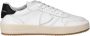 Philippe Model Witte en zwarte leren lage sneakers White Dames - Thumbnail 1