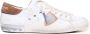 Philippe Model Witte Kalfsleren Lage Sneakers met Metalen Details White Heren - Thumbnail 14