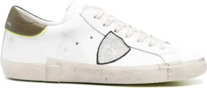 Philippe Model Witte Kalfsleren Sneakers