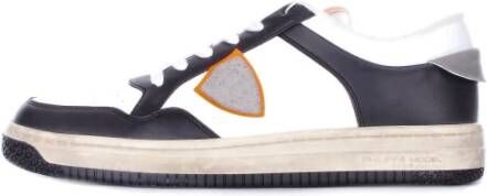 Philippe Model Witte Leren Herensneakers Klassieke Stijl en Comfort Wit Heren