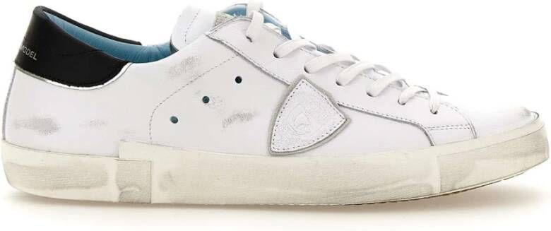 Philippe Model Witte Leren Herensneakers White Heren