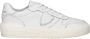 Philippe Model Witte Sneakers met Logo Patch en Contrasterende Hiel White - Thumbnail 97