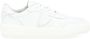 Philippe Model Witte Leren Sneaker met Zilveren Logo White Dames - Thumbnail 1